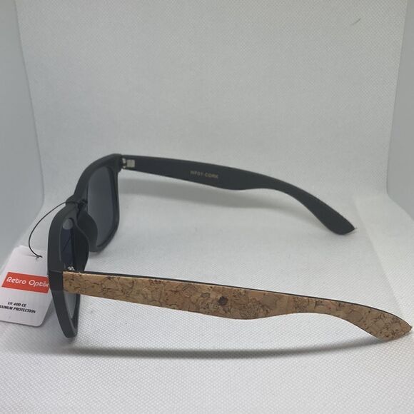 Retro Optix Classic Cork Sunglasses - Picture 3 of 3